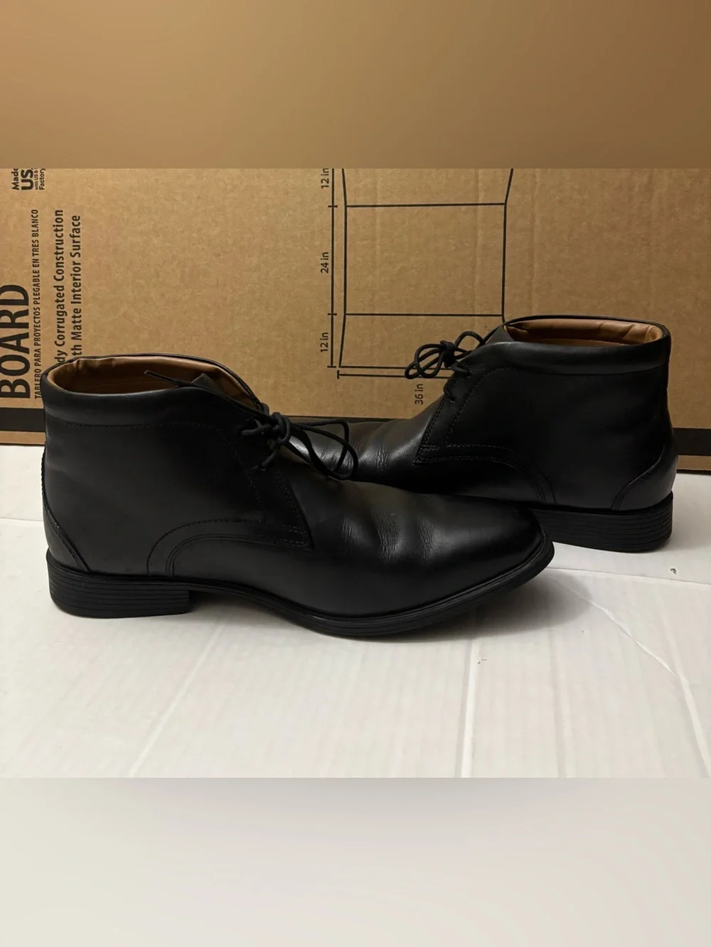 Clarks sleek leather
